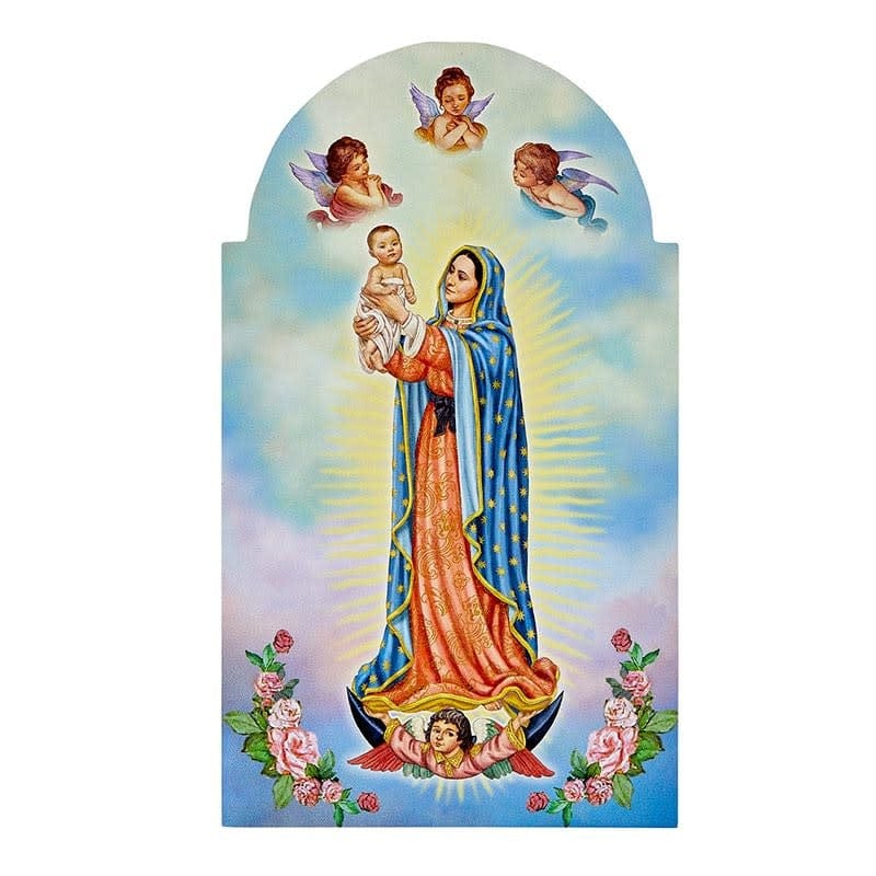 Christian Brands Our Lady Of Guadalupe Pro-Life Arched Wood Plaque