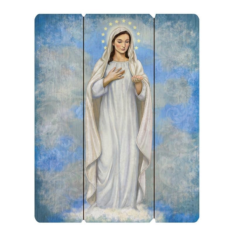 Christian Brands Our Lady of Medjugorje Pallet Sign