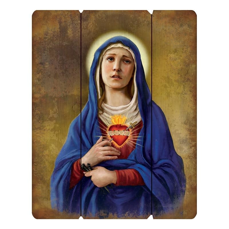 Christian Brands Our Lady of Sorrows Pallet Sign