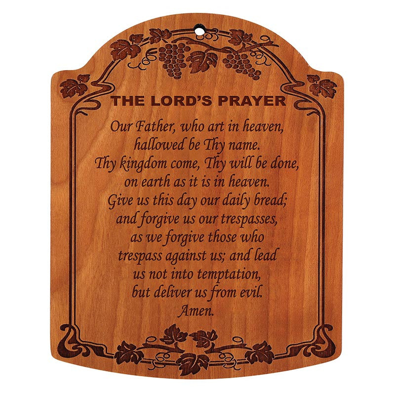 Christian Brands Religious Items 10" The Lord's Prayer Carved Wood Plaque