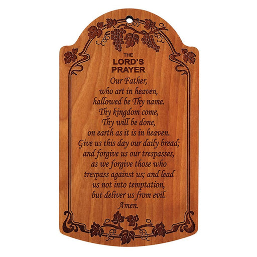 Christian Brands Religious Items 7" The Lord's Prayer Carved Wood Plaque