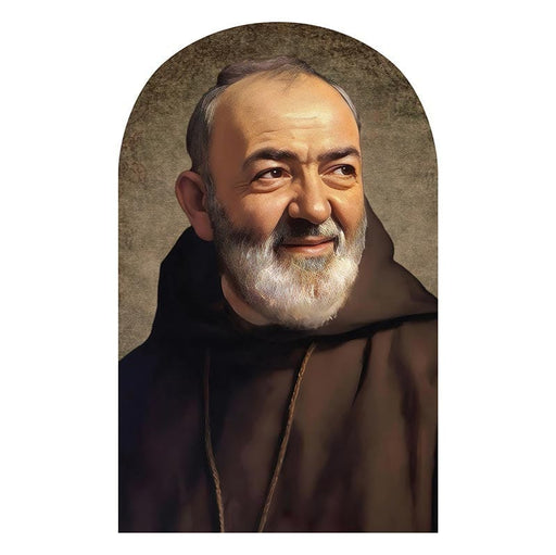Christian Brands Religious Items Saint Padre Pio Arched Plaque 8"