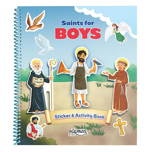 Christian Brands Religious Items Saints for Boys Sticker Activity Book