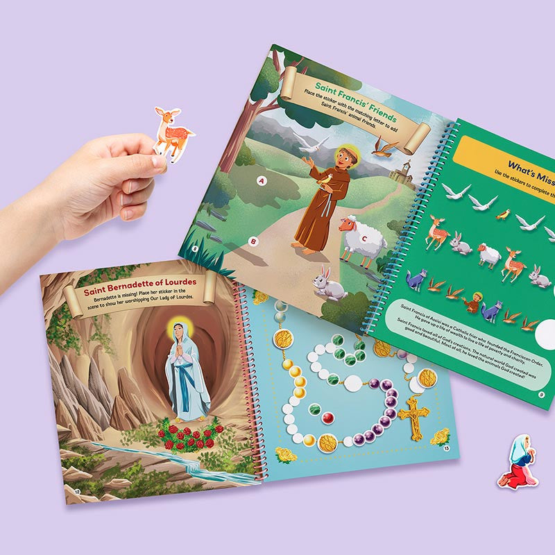 Christian Brands Religious Items Saints for Girls Sticker Activity
