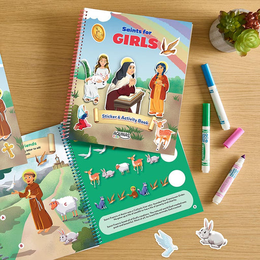 Christian Brands Religious Items Saints for Girls Sticker Activity