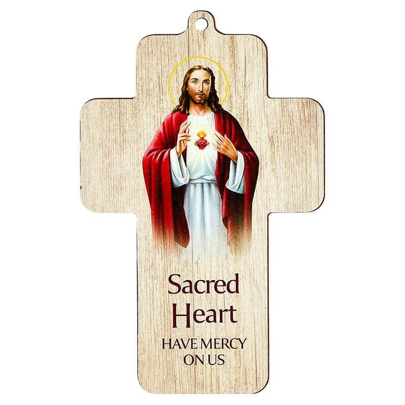 Christian Brands Sacred Heart Lasered Wall Cross