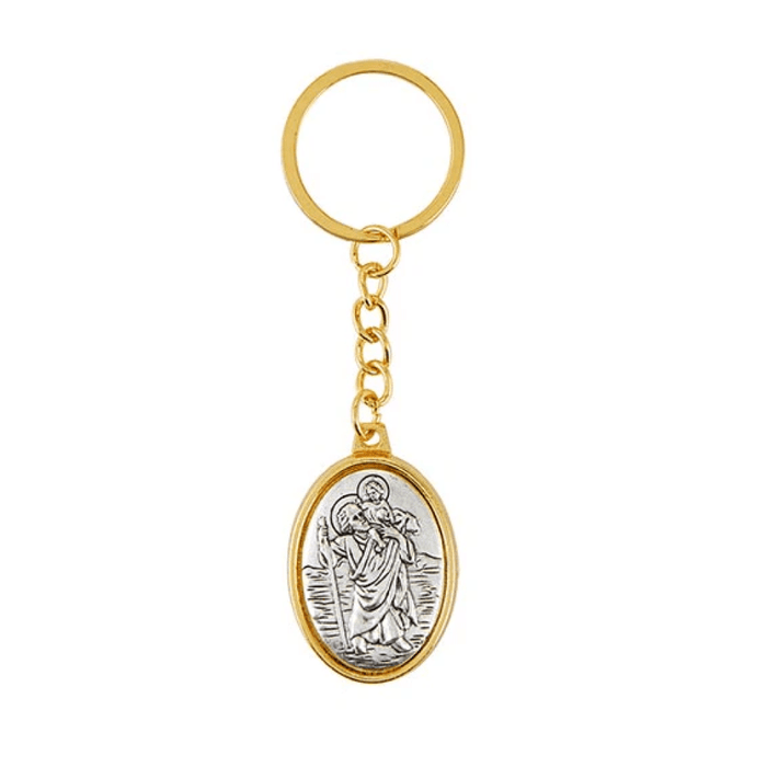 Christian Brands St Christopher Icon Keychain