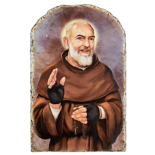 Christian Brands St Pio Arch Tile Plaque