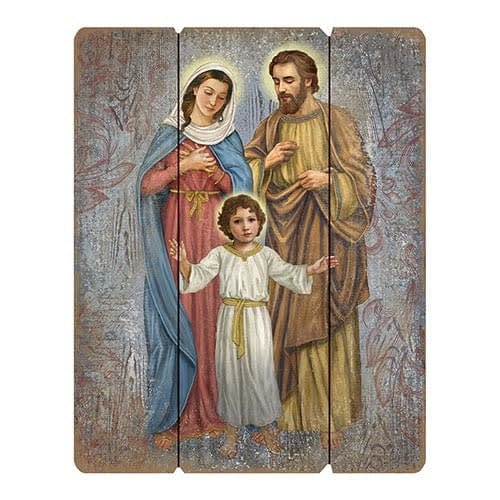 Christian Brands Traditional  Holy Family Pallet Sign