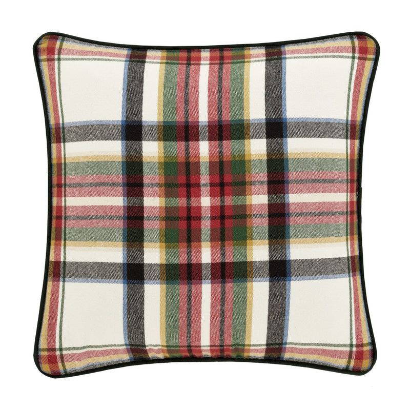 Christopher Plaid 20" Square Decorative Throw Pillow