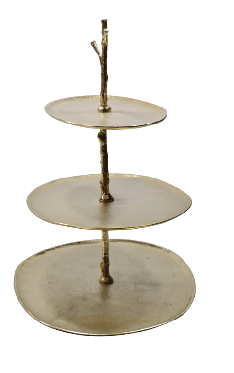 Classic Touch 3 Tiered Gold Centerpiece