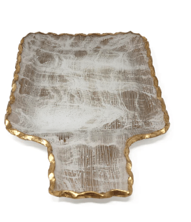 Classic Touch Gold Brushed Tray