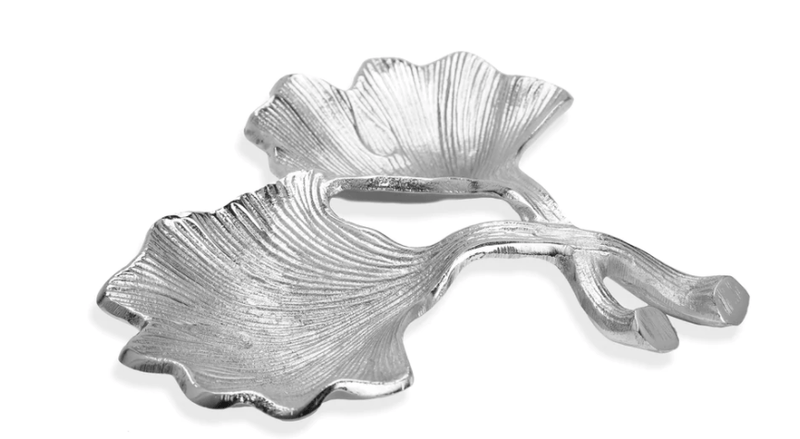 Classic Touch Silver 2 Branch Candy Dish