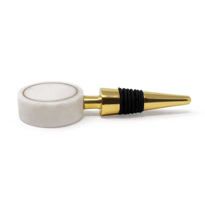 Classic Touch Unclassified Bottle Stopper with White Marble Head