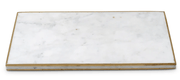 Classic Touch Unclassified Marble Tray with Gold Trim