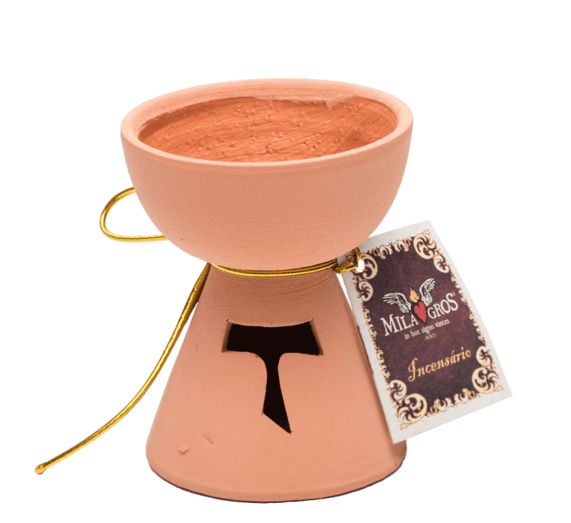 Clero USA Ceramic Resin Incense Burner — 3.5 in — Various Styles: Gold
