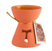 Clero USA Ceramic Resin Incense Burner — 3.5 in — Various Styles: Gold