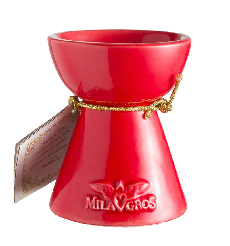 Clero USA Ceramic Resin Incense Burner — 3.5 in — Various Styles: Gold