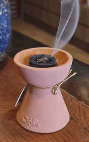 Clero USA Ceramic Resin Incense Burner — 3.5 in — Various Styles: Gold