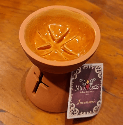 Clero USA Ceramic Resin Incense Burner — 3.5 in — Various Styles: Gold