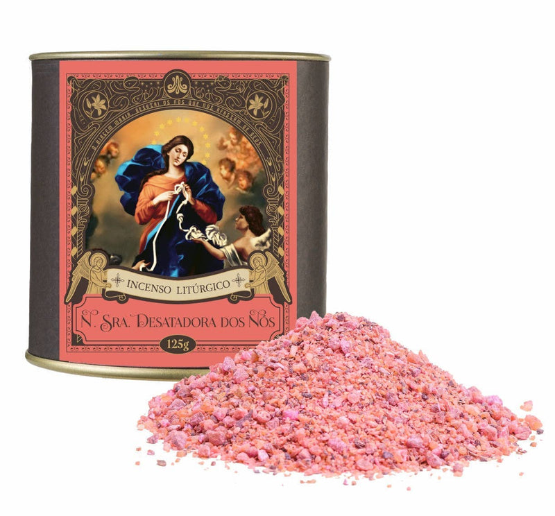 Clero USA Our Lady Untier of Knots Resin Incense — Rose and Franciscan Incense: 1.7oz