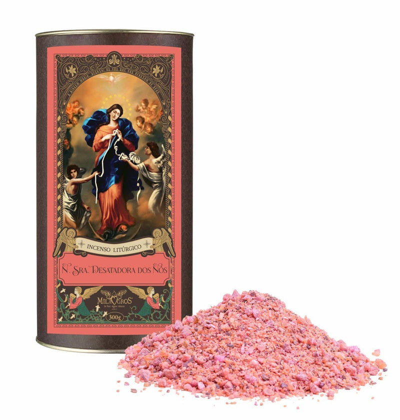 Clero USA Our Lady Untier of Knots Resin Incense — Rose and Franciscan Incense: 1.7oz