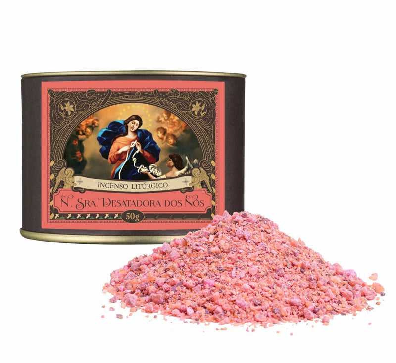 Clero USA Our Lady Untier of Knots Resin Incense — Rose and Franciscan Incense: 1.7oz