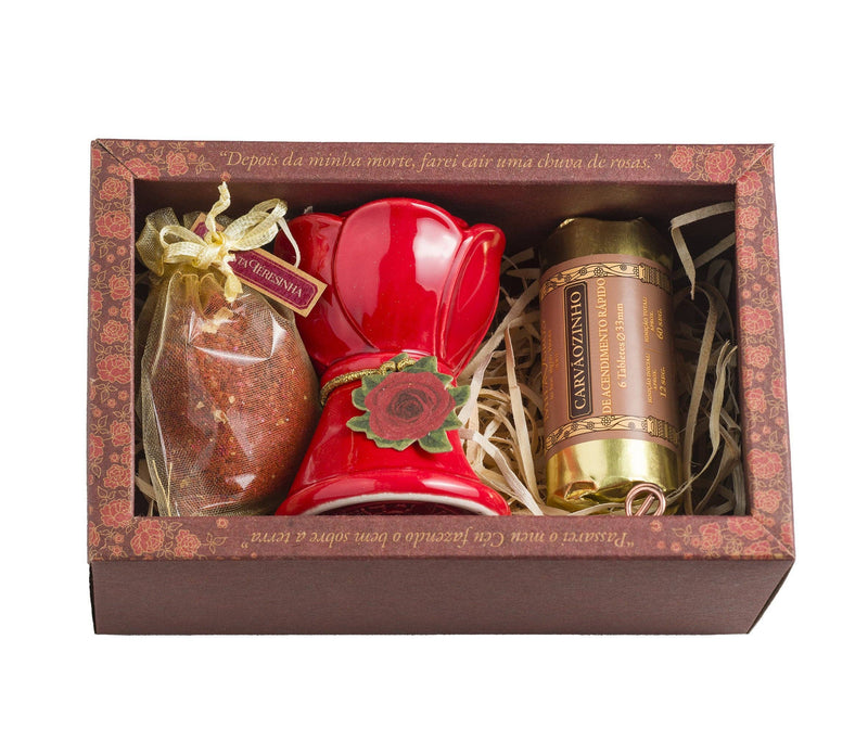 Clero USA Saint Therese of Lisieux Red Prayer Kit — Rose, Floral
