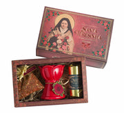 Clero USA Saint Therese of Lisieux Red Prayer Kit — Rose, Floral