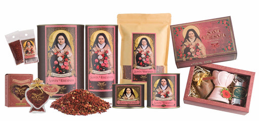 Clero USA Saint Therese of Lisieux Resin Incense — Olibanum, Myrrh, Rose Petals: 1.7oz
