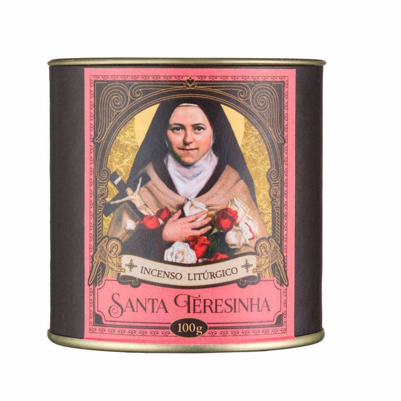 Clero USA Saint Therese of Lisieux Resin Incense — Olibanum, Myrrh, Rose Petals: 1.7oz