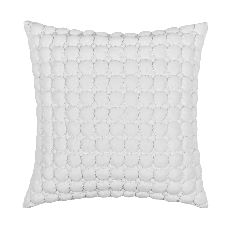 Cloud Puff 20" Square Quilted Decorative Throw Pillow