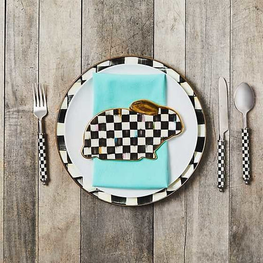Courtly Check Bunny Plate - Treasured Accents