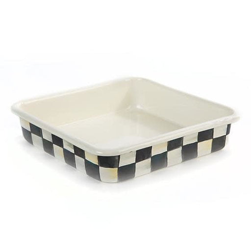 Courtly Check Enamel Baking Pan - 8" - Treasured Accents