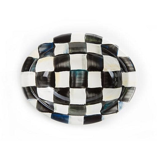 Courtly Check Enamel Soap Dish - Treasured Accents