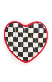 courtly check heart pot holder - Treasured Accents