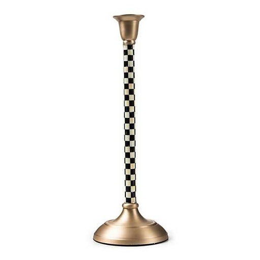Courtly Check Large Candlestick - Treasured Accents
