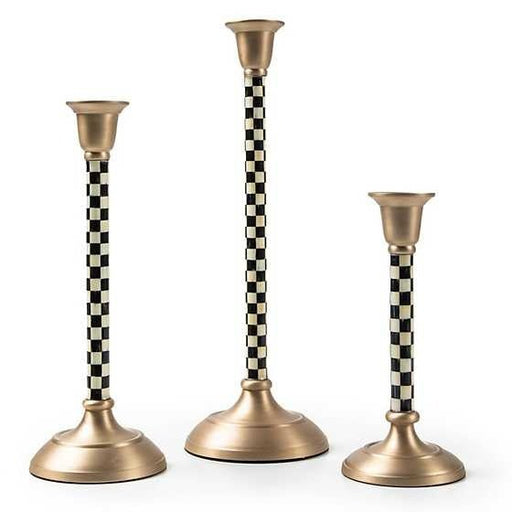 Courtly Check Medium Candlestick - Treasured Accents