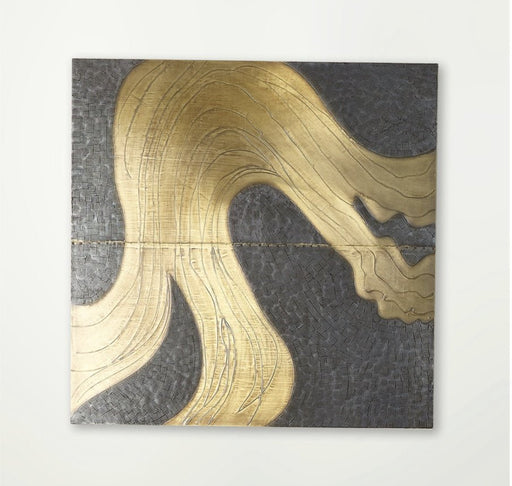 Currents Wall Panel-Brass/Bronze-B - Treasured Accents