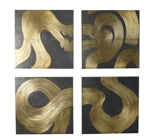 Currents Wall Panel-Brass/Bronze-C - Treasured Accents