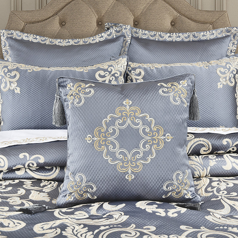 Dicaprio 18" Square Embellished Decorative Throw Pillow