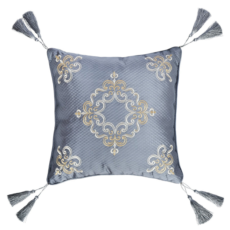 Dicaprio 18" Square Embellished Decorative Throw Pillow