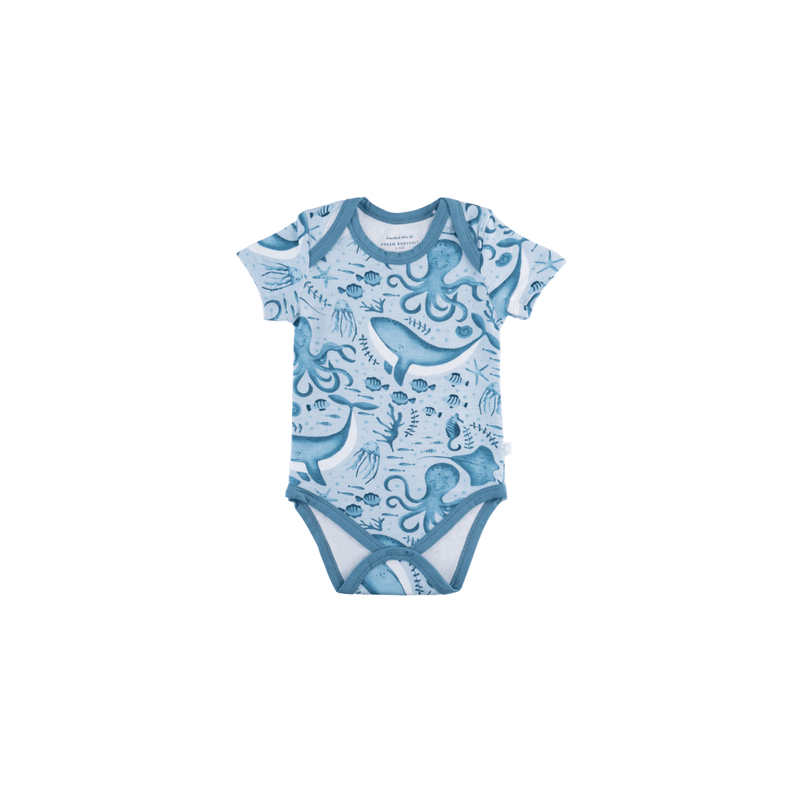 Dreamland Baby Pajamas Baby Short-Sleeve Bamboo Bodysuit