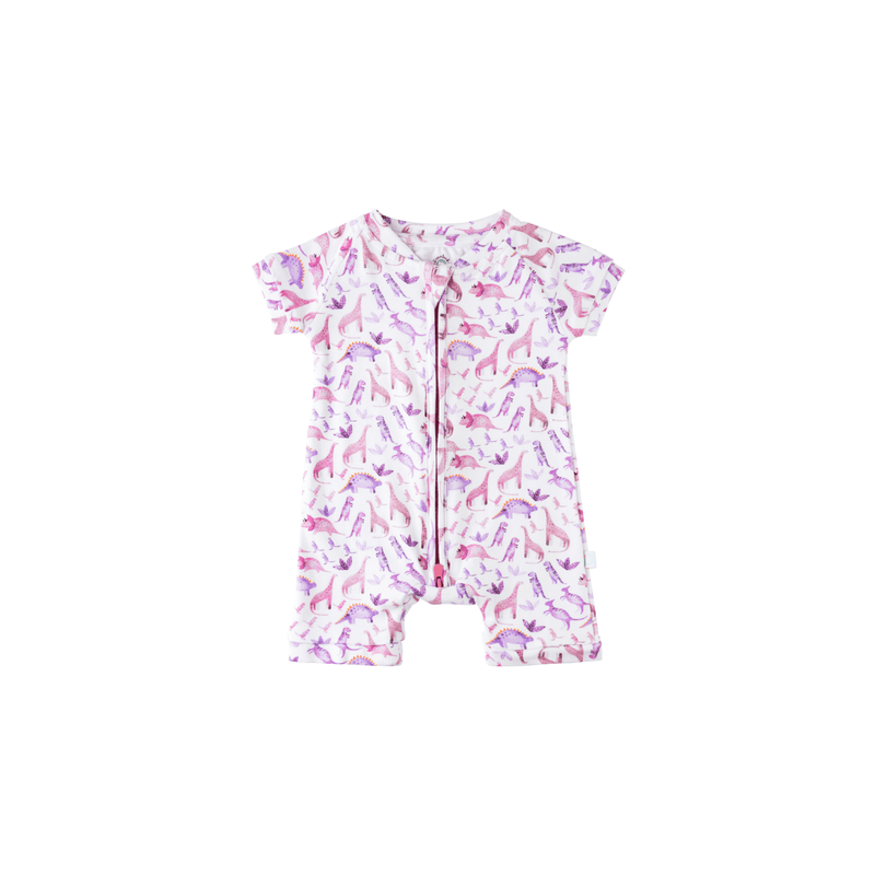 Dreamland Baby Pajamas Baby Short-Sleeve Bamboo Romper