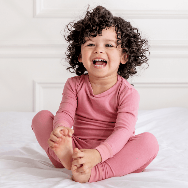 Dreamland Baby Pajamas Toddler/Kids Bamboo Pajamas - Dusty Rose