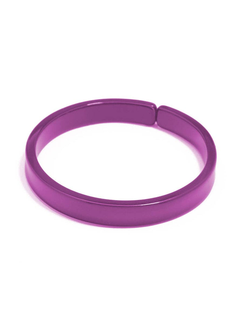 Resin Bangle Bracelet - BERRY Medium Width