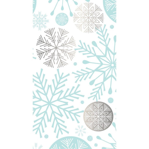 Evergreen Enterprises Christmas Metallic Paper Guest Towel Snowflakes