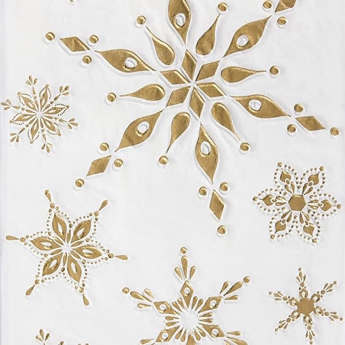 Evergreen Enterprises Christmas Snowflake Embossed paper Cocktail Napkin