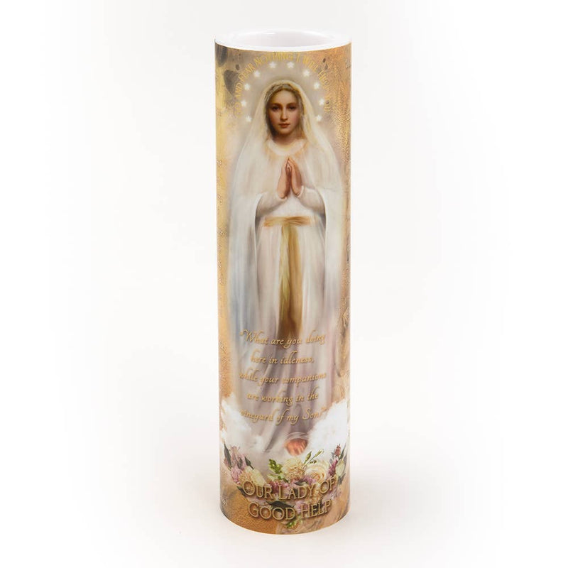 Our Lady of Good Help Prayer Candle 2 3/8 by 8 inch