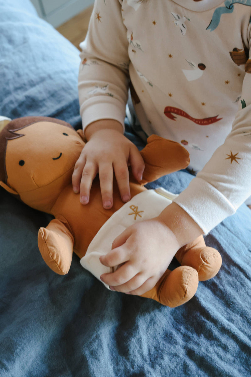 Kids Baby Jesus Christmas Long John Pajamas: 8